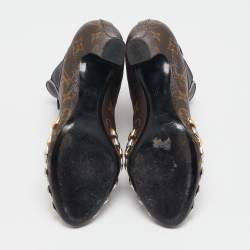 Louis Vuitton Brown Monogram Canvas Revival Ankle Boots Size 39