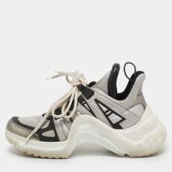 Louis Vuitton Multicolor Leather and Mesh Archlight High Top Sneakers Size 35