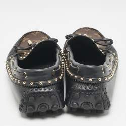 Louis Vuitton Brown Monogram Coated Canvas And Leather Gloria Loafers Size 36