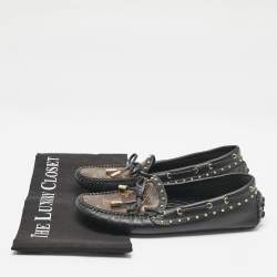 Louis Vuitton Brown Monogram Coated Canvas And Leather Gloria Loafers Size 36