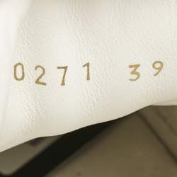 Louis Vuitton White Leather Graffiti Logo Low Top Sneakers Size 39