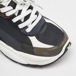 Louis Vuitton Multicolor Mesh and Monogram Canvas Run 55 Sneakers Size 36.5
