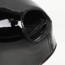 Louis Vuitton Black Patent Leather Oh Really! Platform Pumps Size 38