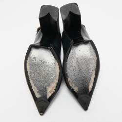 مملوكة مسبقًا Louis Vuitton Black Monogram Canvas and Leather Matchmake Slingback Pumps Size 41