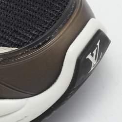 Louis Vuitton Multicolor Mesh and Monogram Canvas Run 55 Sneakers Size 36