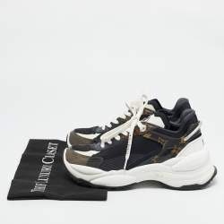Louis Vuitton Multicolor Mesh and Monogram Canvas Run 55 Sneakers Size 36