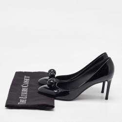 Louis Vuitton Black Patent Leather Ball Pumps Size 38