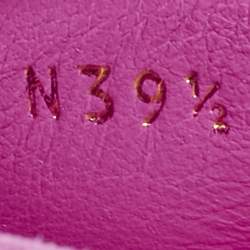 Louis Vuitton Pink Suede Slip On Loafers Size 39.5