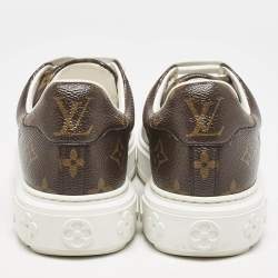 Louis Vuitton Monogram Canvas Time Out Sneakers Size 37