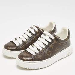 Louis Vuitton Monogram Canvas Time Out Sneakers Size 37