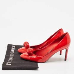 Louis Vuitton Red Patent Leather Betty Pumps Size 36.5