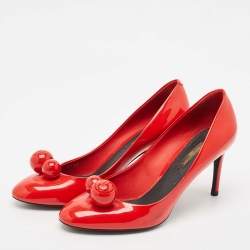Louis Vuitton Red Patent Leather Betty Pumps Size 36.5