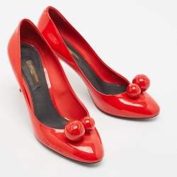 Louis Vuitton Red Patent Leather Betty Pumps Size 36.5