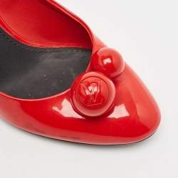 Louis Vuitton Red Patent Leather Betty Pumps Size 36.5