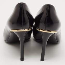 Louis Vuitton Black Patent Leather Eyeline Pumps Size 36.5