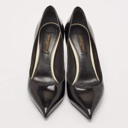 Louis Vuitton Black Patent Leather Eyeline Pumps Size 36.5