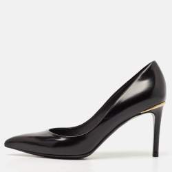Louis Vuitton Black Patent Leather Eyeline Pumps Size 36.5