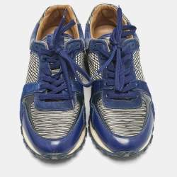 Louis Vuitton Two Tone Leather and Calf hair Run Away Sneakers Size 35.5