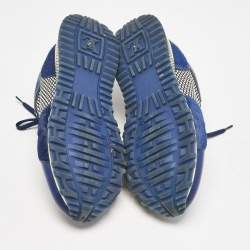 Louis Vuitton Two Tone Leather and Calf hair Run Away Sneakers Size 35.5