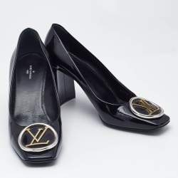 Louis Vuitton Black Patent Leather Madeleine Pumps Size 39