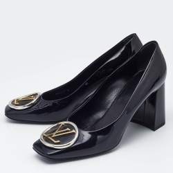 Louis Vuitton Black Patent Leather Madeleine Pumps Size 39
