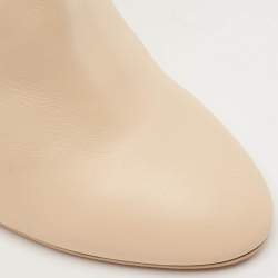 Louis Vuitton Beige Leather Silhouette High Boots Size 39