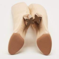 Louis Vuitton Beige Leather Silhouette High Boots Size 39