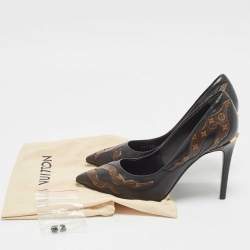 Louis Vuitton Monogram Canvas And Leather First Lady Pointed Toe Pumps Size 36.5