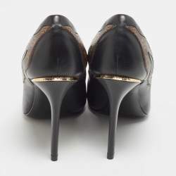Louis Vuitton Monogram Canvas And Leather First Lady Pointed Toe Pumps Size 36.5