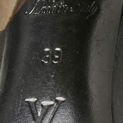 Louis Vuitton Black Leather Silhouette Over The Knee Boots Size 39