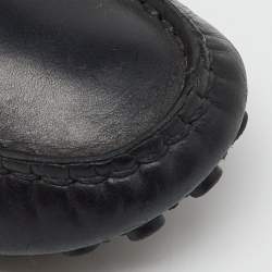 Louis Vuitton Black Leather Oxford Loafers Size 37