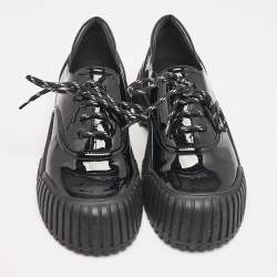 Louis Vuitton Black Patent Leather Ruby Derby Size 39