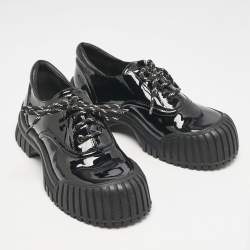 Louis Vuitton Black Patent Leather Ruby Derby Size 39