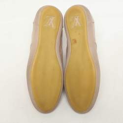 Louis Vuitton Powder Pink Monogram Nubuck Leather Popincourt Sneakers Size 36.5