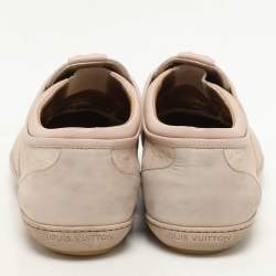 Louis Vuitton Powder Pink Monogram Nubuck Leather Popincourt Sneakers Size 36.5