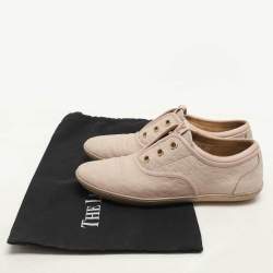 Louis Vuitton Powder Pink Monogram Nubuck Leather Popincourt Sneakers Size 36.5
