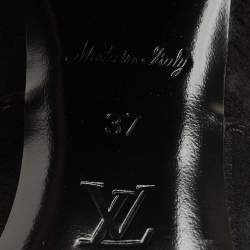 Louis Vuitton Black Suede Heritage Mid Calf Boots Size 37