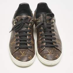 Louis Vuitton Monogram Canvas and Patent Leather Frontrow Sneakers Size 36.5