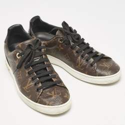 Louis Vuitton Monogram Canvas and Patent Leather Frontrow Sneakers Size 36.5
