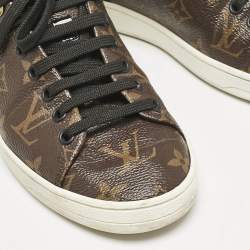 Louis Vuitton Monogram Canvas and Patent Leather Frontrow Sneakers Size 36.5