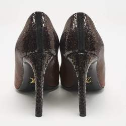 Louis Vuitton Ombre Orange Sequins Liza Pumps Size 38
