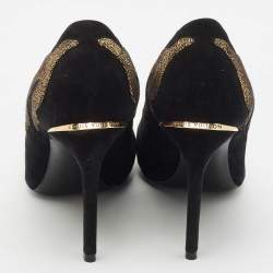 Louis Vuitton Black Suede fetish Pumps Size 37.5