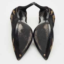 Louis Vuitton Black Suede fetish Pumps Size 37.5