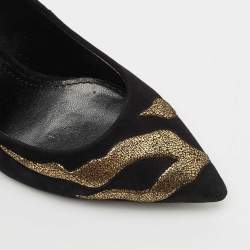 Louis Vuitton Black Suede fetish Pumps Size 37.5
