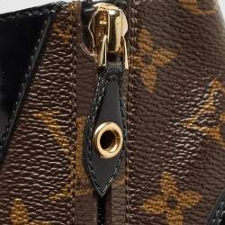 Louis Vuitton Brown/Black Monogram Canvas and Leather Star Trail Ankle Length Boots Size 39