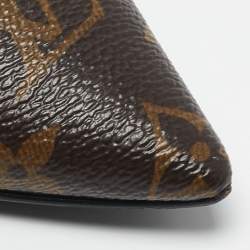 Louis Vuitton Gold Monogram Canvas and Leather Chérie Pumps Size 38.5
