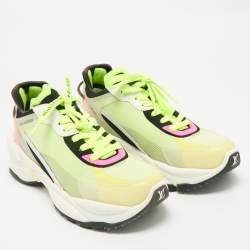 Louis Vuitton Multicolor Mesh and Rubber Run 55 Sneakers Size 38.5