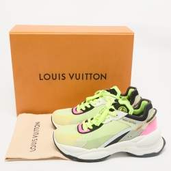 Louis Vuitton Multicolor Mesh and Rubber Run 55 Sneakers Size 38.5