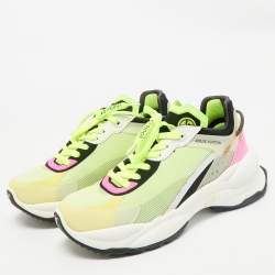 Louis Vuitton Multicolor Mesh and Rubber Run 55 Sneakers Size 38.5