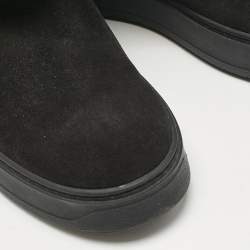 Louis Vuitton Black Shearling and Suede Snowdrop Ankle Length Boots Size 39